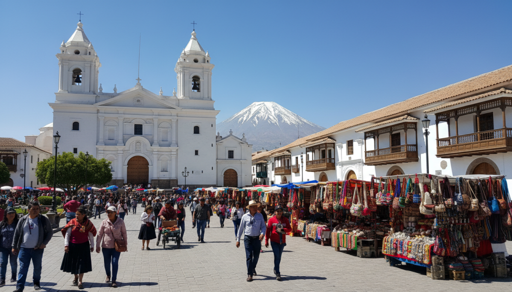 découvrez les incontournables d'arequipa, la ville blanche du pérou : ses sites historiques, ses paysages magnifiques et sa culture vibrante pour un voyage inoubliable.