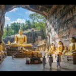 découvrez le golden temple de dambulla, un site sacré emblématique regorgeant de grottes ornées de fresques et de statues bouddhistes, un incontournable pour les amateurs de culture et d'histoire.