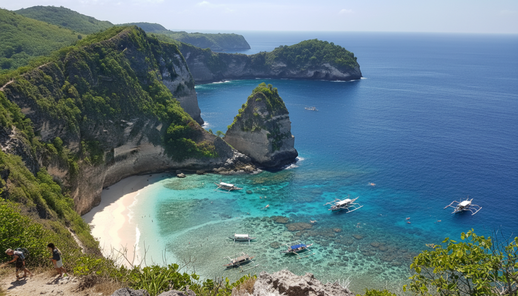découvrez nusa penida, une île spectaculaire en indonésie, avec ses plages paradisiaques, ses paysages à couper le souffle et ses activités incontournables pour un voyage inoubliable.