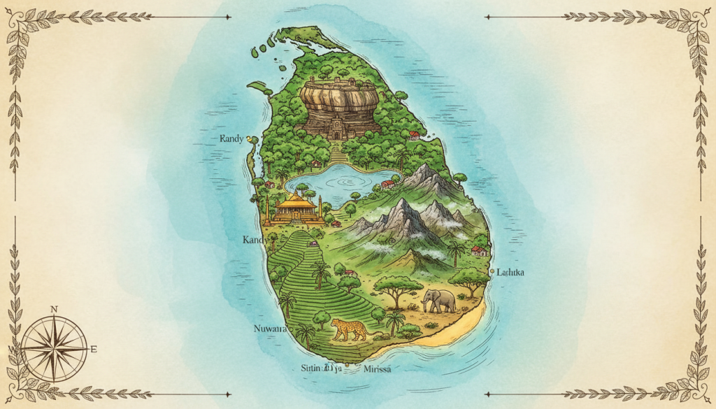 découvrez un itinéraire complet pour le sri lanka, incluant les lieux incontournables à visiter pour un voyage inoubliable entre nature, culture et histoire.