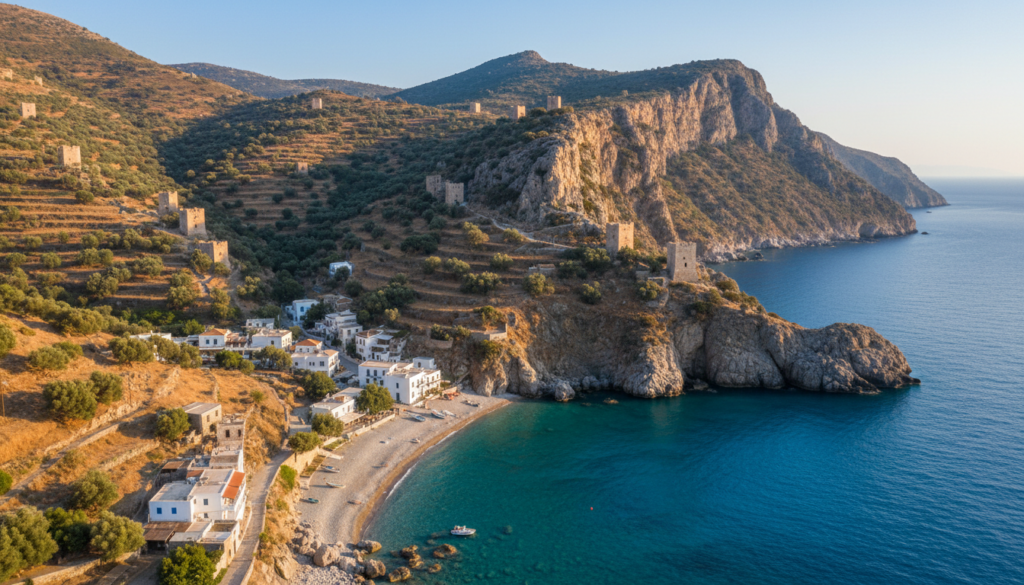 découvrez les merveilles de la région du mani en grèce, au cœur du péloponnèse : paysages sauvages, villages traditionnels, plages secrètes et sites historiques à ne pas manquer.