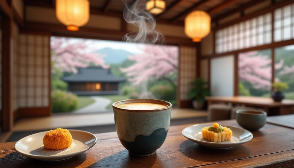 découvrez le hojicha latte, une boisson japonaise à base de thé vert torréfié, et nos conseils pour le savourer lors de votre voyage au japon.